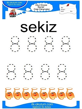 Çocuklar İçin Çizgi Çalışma Sayfaları 